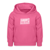 Sorry, ick bin spät. Hatte keen Bock. - Kinder Hoodie - Pink