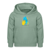 Freizeit am Wasserturm - Kinder Hoodie - Graugrün