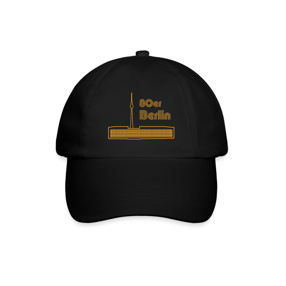 Berlin 80er - Baseball Cap - Schwarz/Schwarz