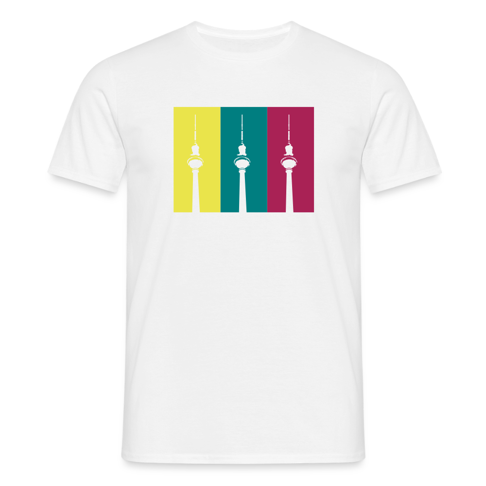 Berlin Retro - Männer Premium T-Shirt - Weiß