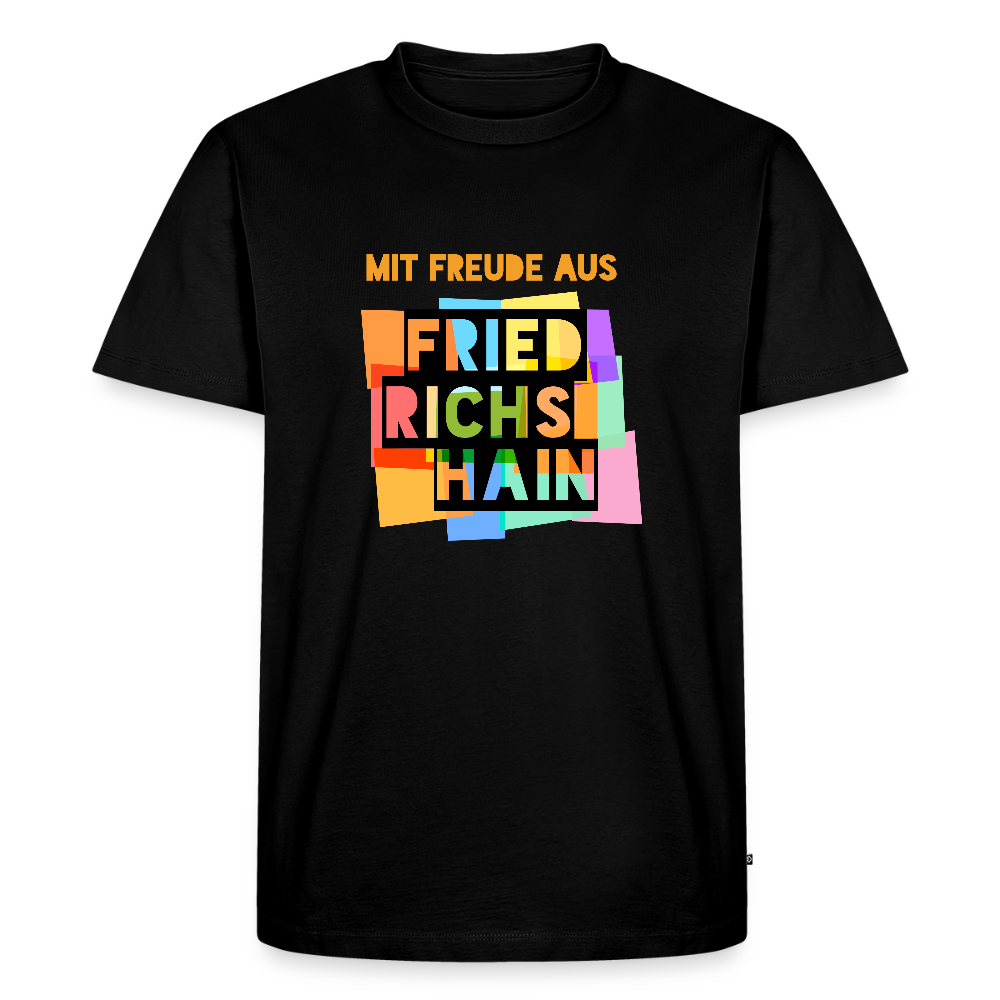Freude aus Friedrichshain - Männer Premium T-Shirt - Schwarz