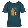 Is dit Bio? - Relaxed Rundhals Frauen Bio-T-Shirt - Dunkles Petrol