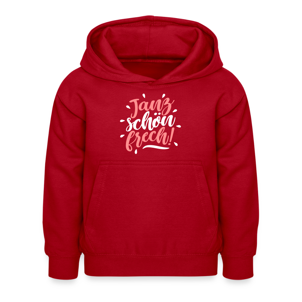 Janz schön frech! - Kinder Premium Hoodie - Rot