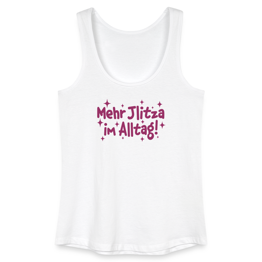 Mehr Jlitzer im Alltag! - Frauen Bio Tank Top - Weiß