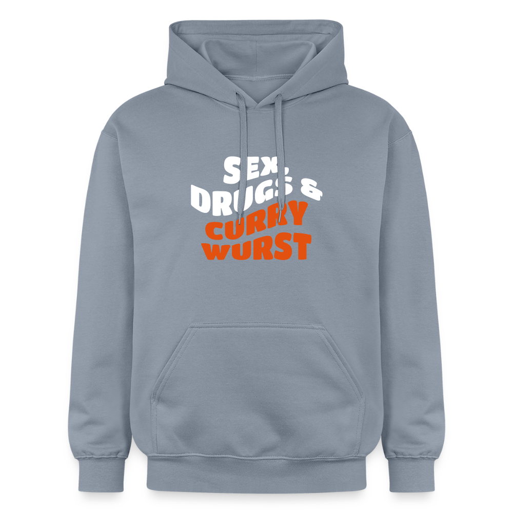 Sex, Drucks & Currywurst - Hoodie - Blau