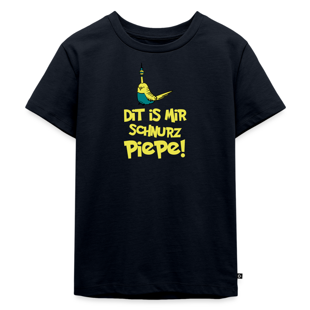 Schnurz Piepe mit Piep - Kinder Premium T-Shirt - Navy