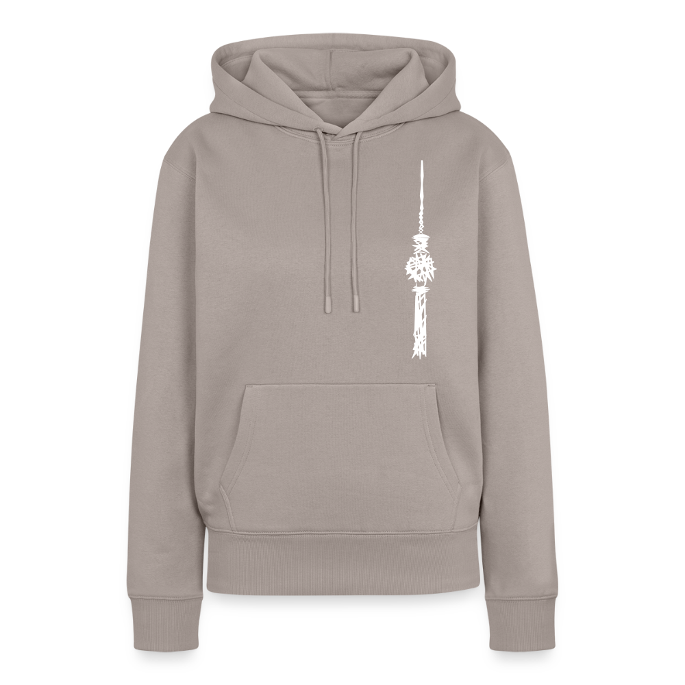 Fernsehturm Zick zack - Frauen Premium Hoodie - Taupe
