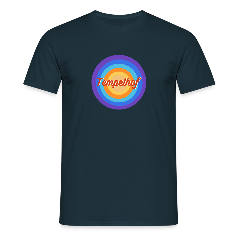 Tempelhof Retro - Männer Premium T-Shirt - Navy