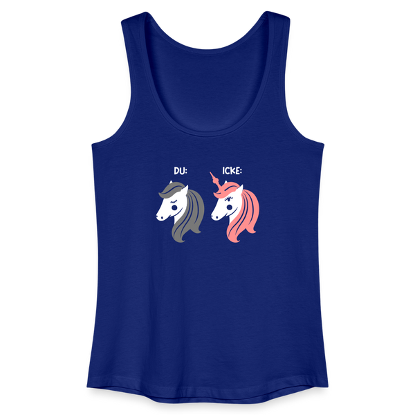 Berliner Einhorn - Frauen Bio Tank Top - Königsblau