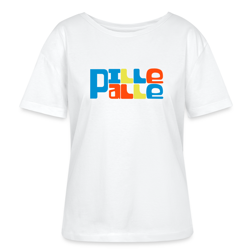 Pillepalle - Relaxed Rundhals Frauen Bio-T-Shirt - Weiß