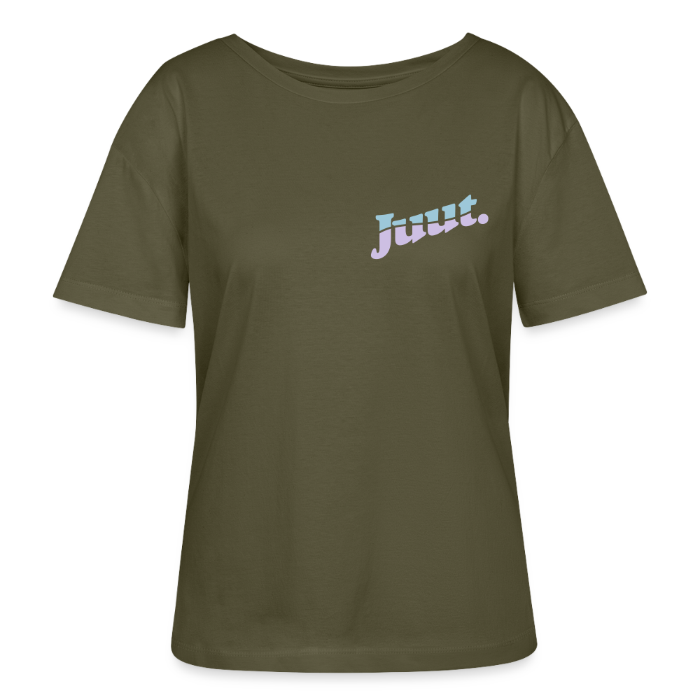 Juut - Relaxed Rundhals Frauen Bio-T-Shirt - Khaki
