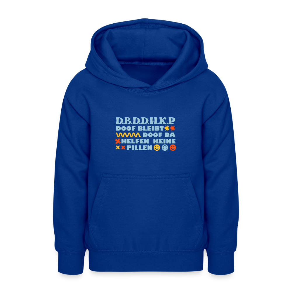 d.b.d.d.h.k.P - Teenager Hoodie - Royalblau