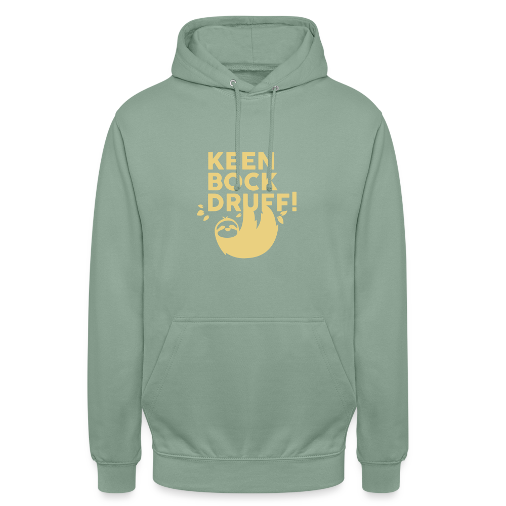 Keen Bock druff! - Unisex Hoodie - Graugrün