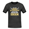 Ick bin keen Sturkopp - Männer Ringer T-Shirt - Anthrazit/Schwarz