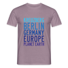 Kreuzberg - Planet Earth - Männer Premium T-Shirt - Lilagrau
