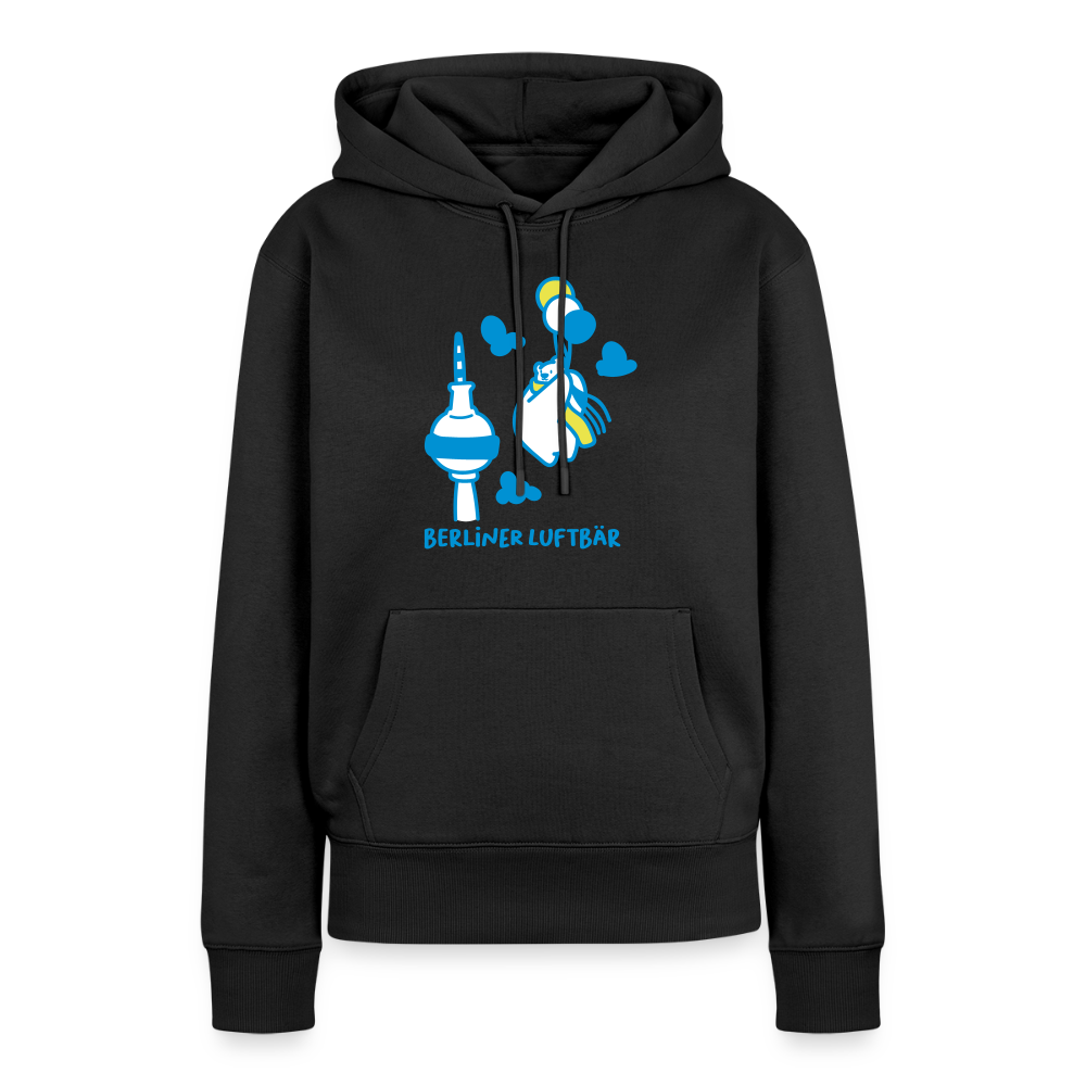 Berliner Luftbär - Frauen Premium Hoodie - Schwarz