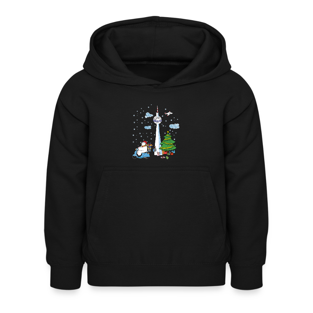 Geschenke am Fernsehturm - Kinder Hoodie - Schwarz