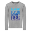 Pankow Planet Earth - Kinder Langarmshirt - Grau meliert