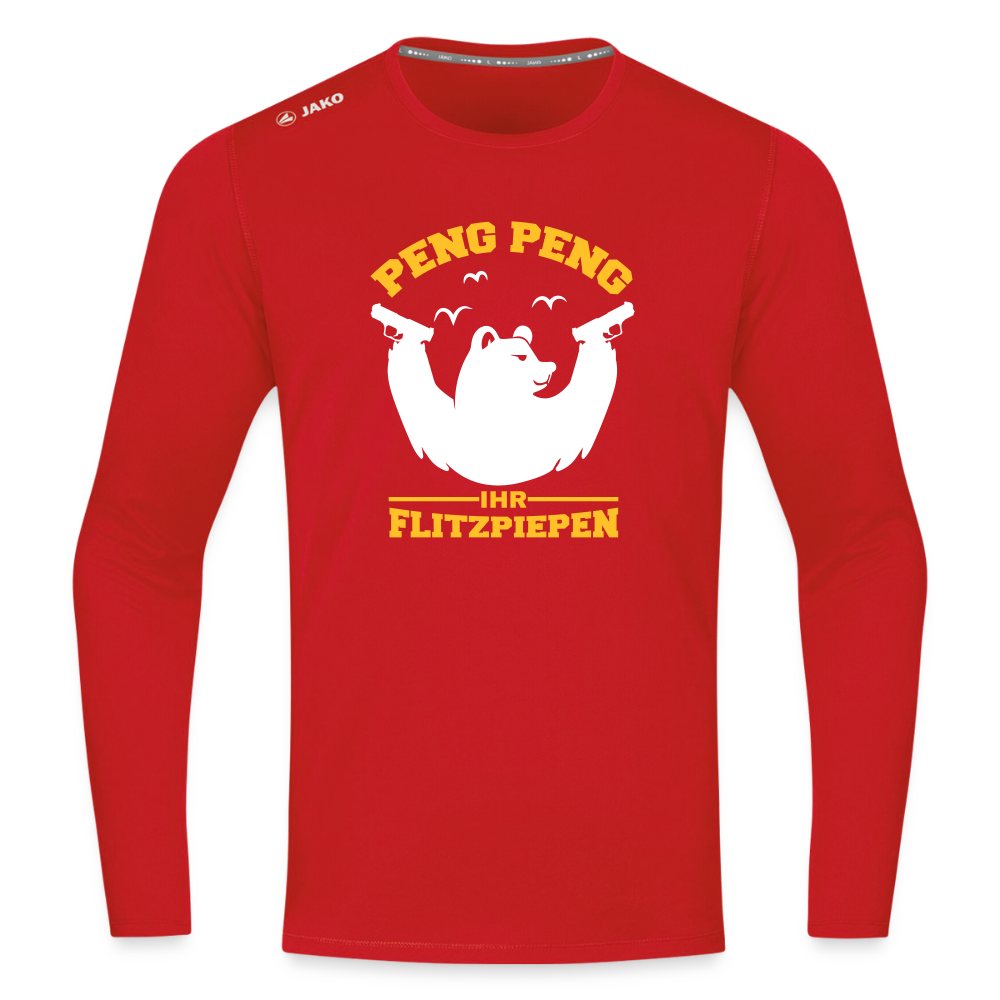 Peng Peng - Männer Sport Langamshirt - Rot