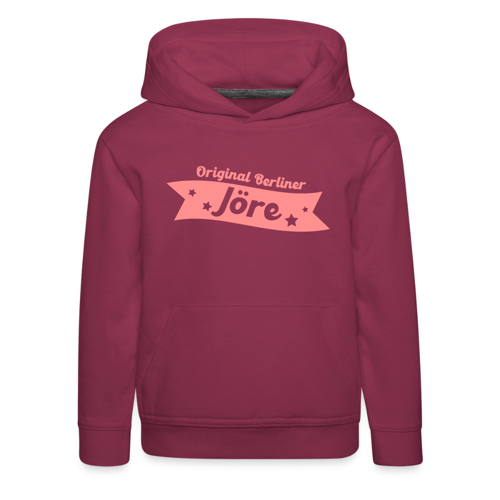 Berliner Jöre - Kinder Premium Hoodie - Bordeaux