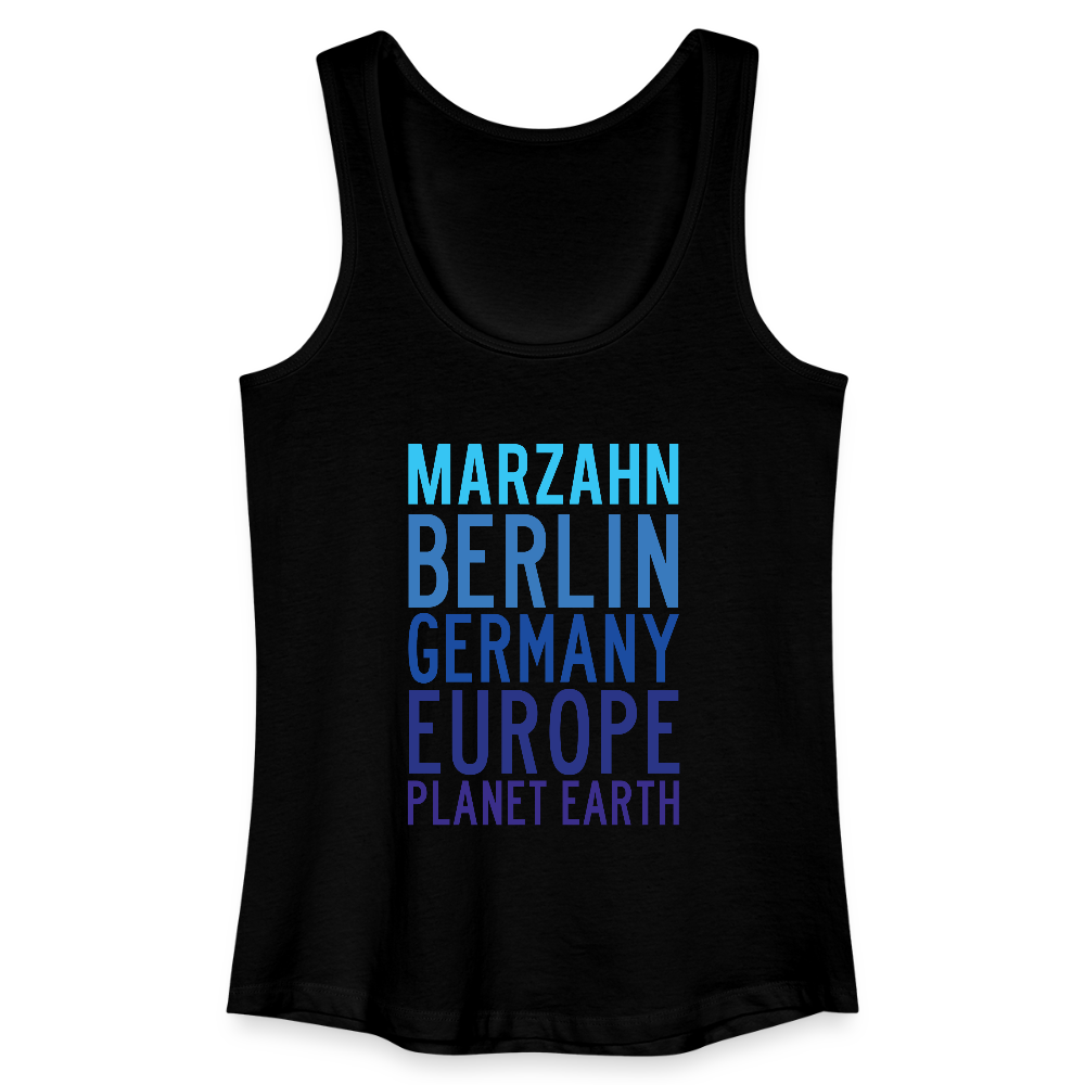 Marzahn Planet Earth - Frauen Bio Tank Top - Schwarz