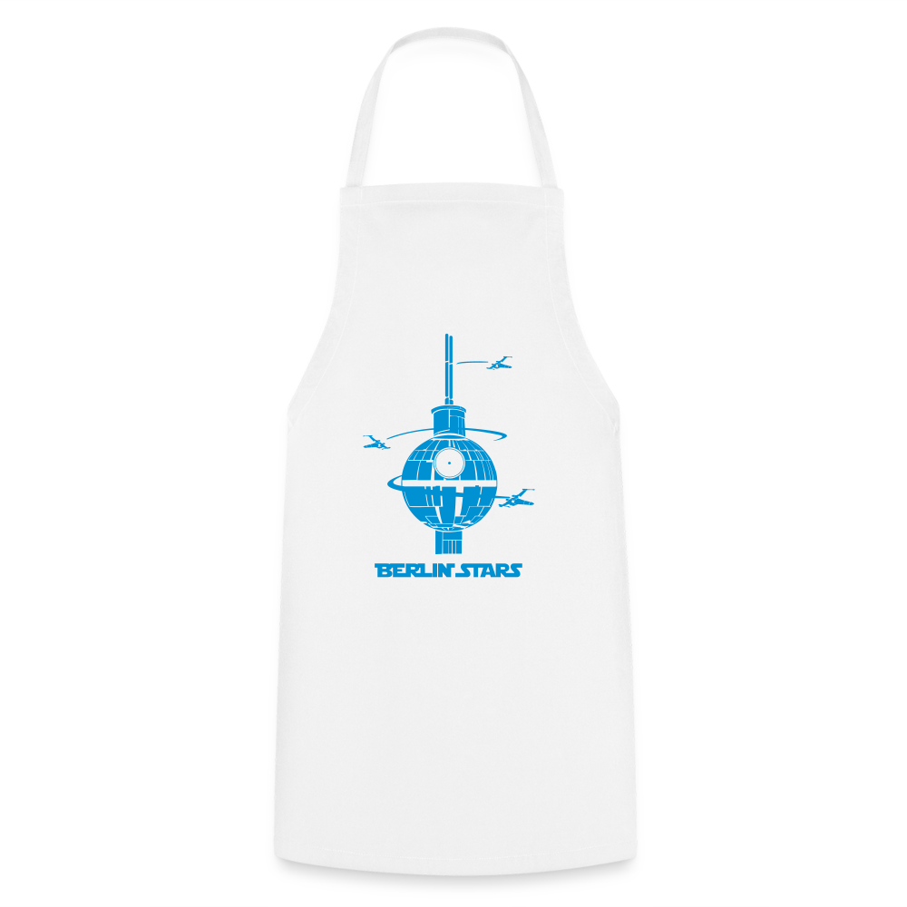 Berlin Stars - blau - Kochschürze - Weiß
