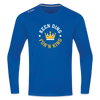 Keen Ding für'n King - Männer Sport Langamshirt - Royalblau
