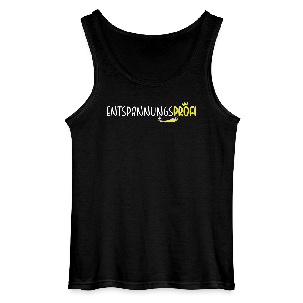 Entspannungsprofi - Männer Tank Top - Schwarz
