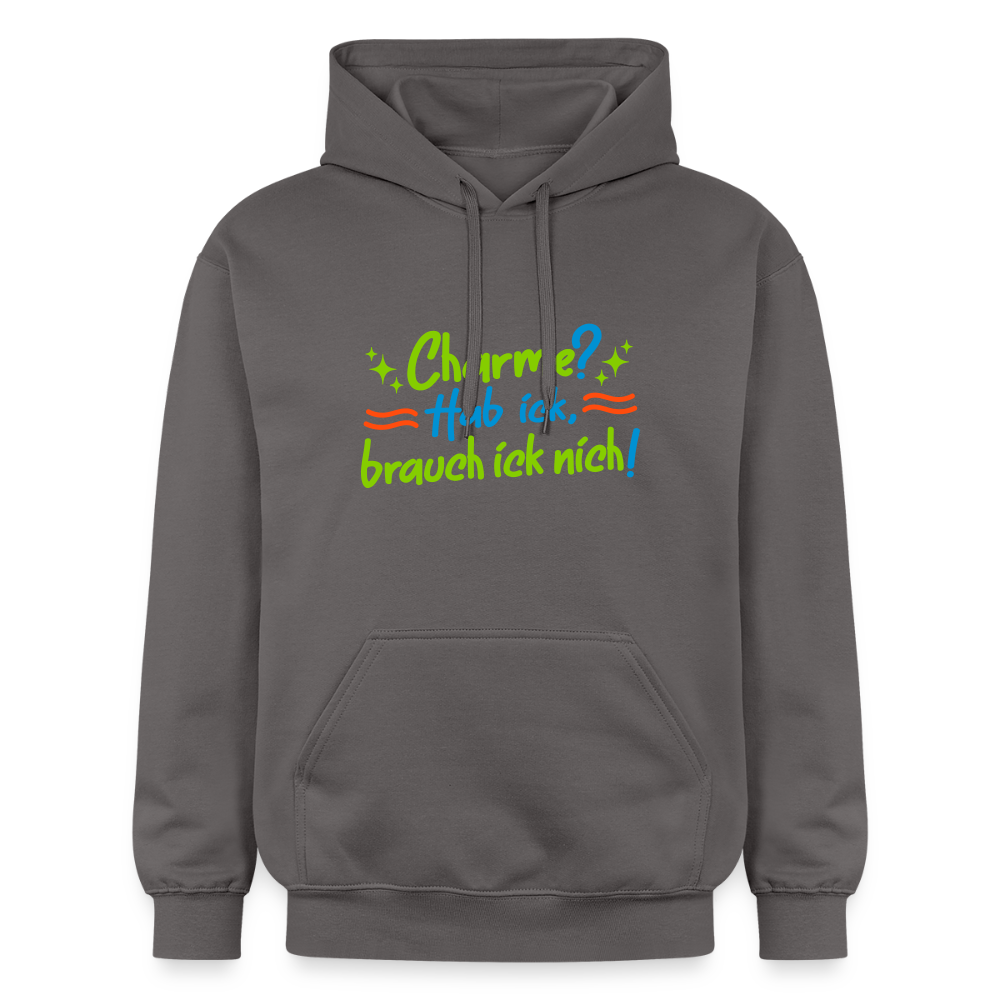 Charme? Hab ick, brauch ick nich! - Hoodie - Dunkelgrau