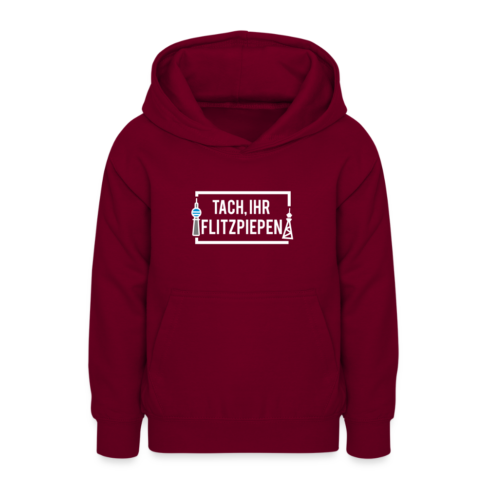 Tach ihr Flitzpiepen - Teenager Hoodie - Bordeaux