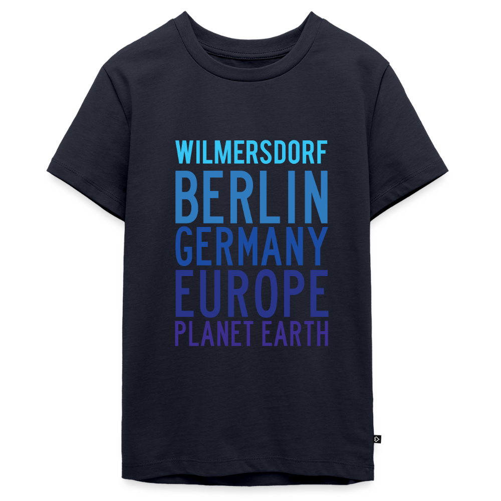 Wilmersdorf Planet Earth - Teenager Premium T-Shirt - Navy