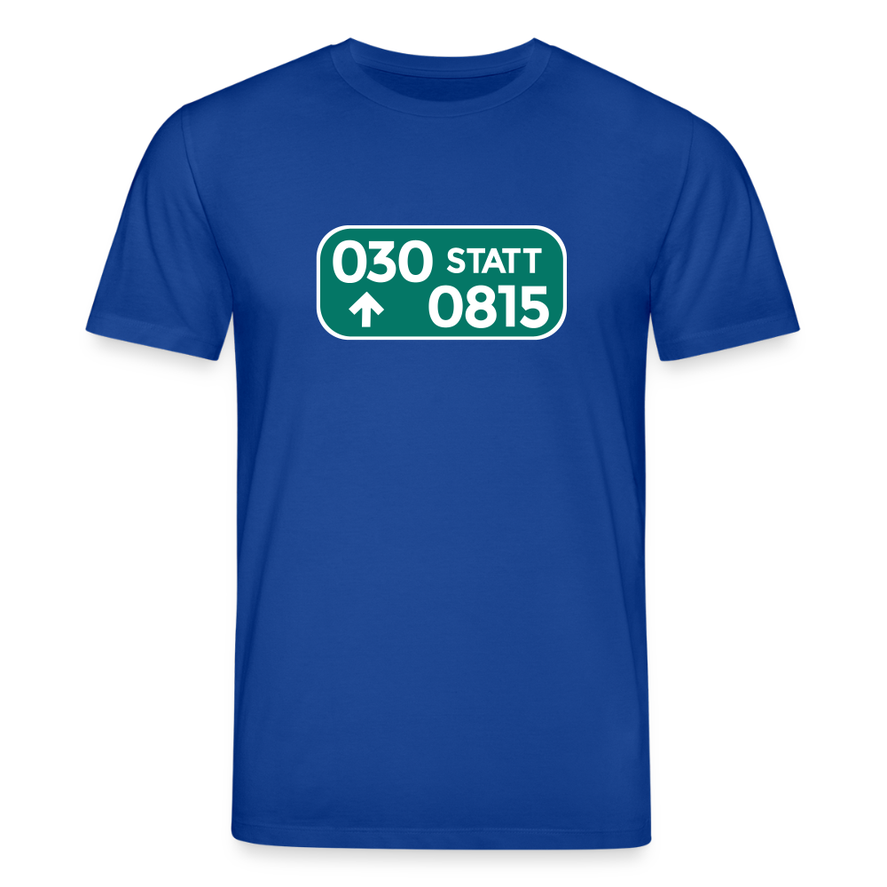 030 statt 0815 - Unisex Bio T-Shirt - Dunkelblau