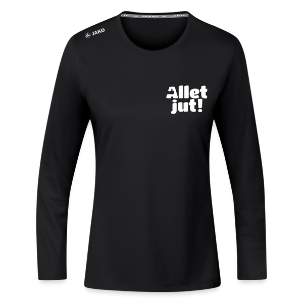 Allet Jut - Frauen Sport Langarmshirt - Schwarz