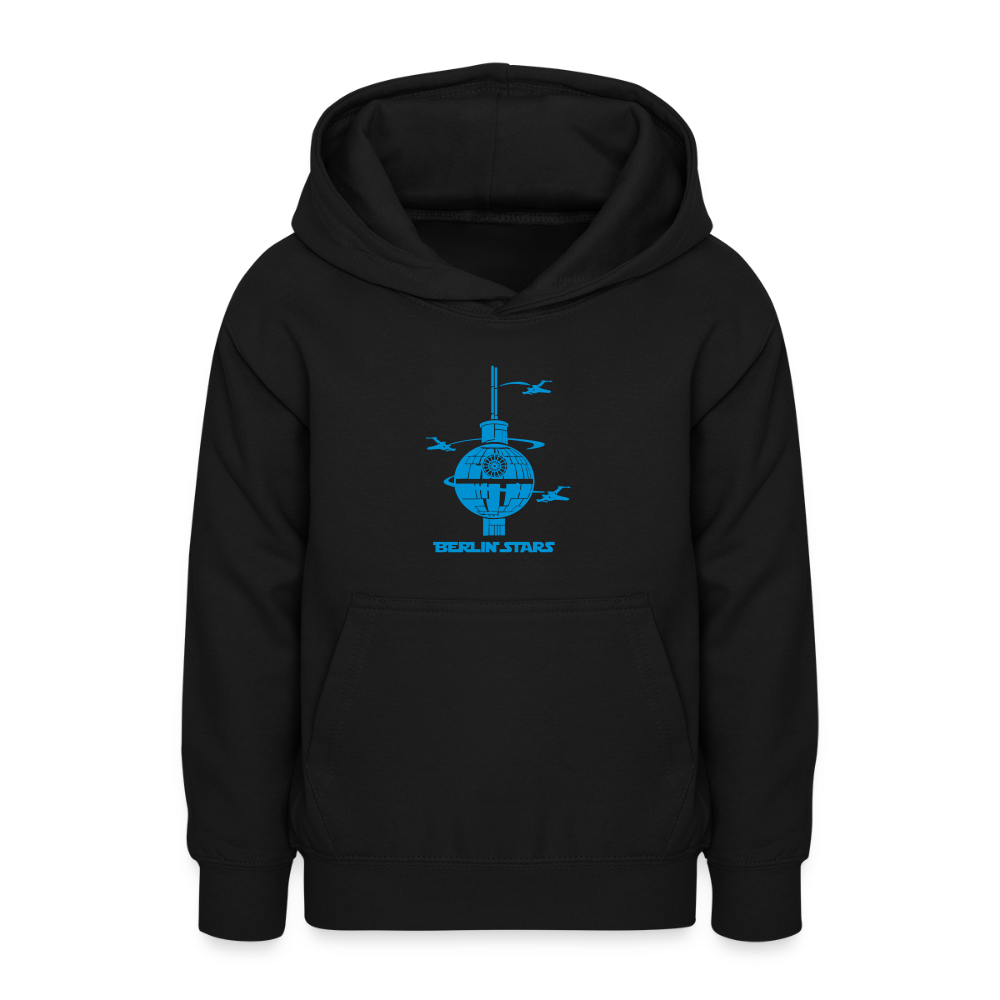 Berlin Stars - blau - Teenager Hoodie - Schwarz