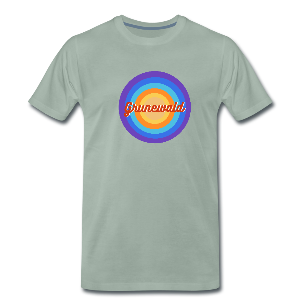 Grunewald Retro - Männer Premium T-Shirt - Graugrün
