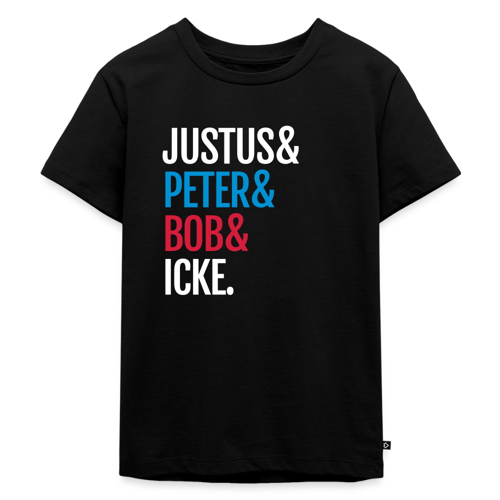 Justus & Peter & Bob & Icke - Kinder Premium T-Shirt - Schwarz