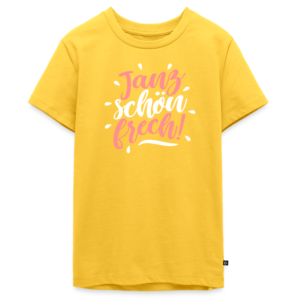 Janz schön frech! - Teenager Premium T-Shirt - Gelb