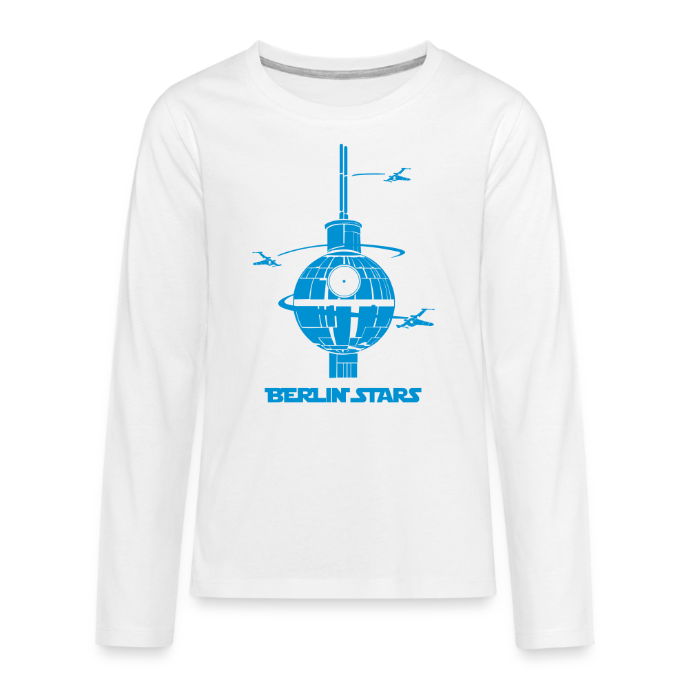 Berlin Stars - Teenager Langarmshirt - Weiß