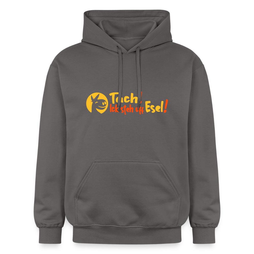 Tach! Ick steh uff Esel! - Hoodie - Dunkelgrau