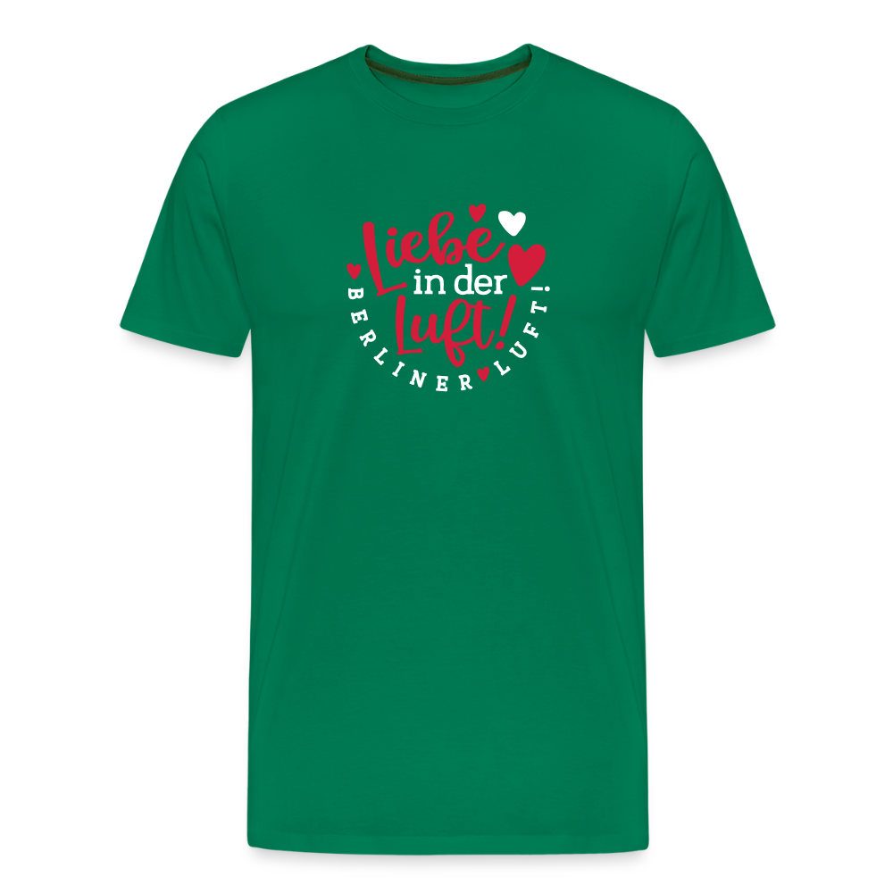 Liebe in der Luft! Berliner Luft! - Männer Premium T-Shirt - Kelly Green