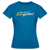 Leben, keen Biergarten! - Frauen Premium T-Shirt - Antikblaues Saphir meliert