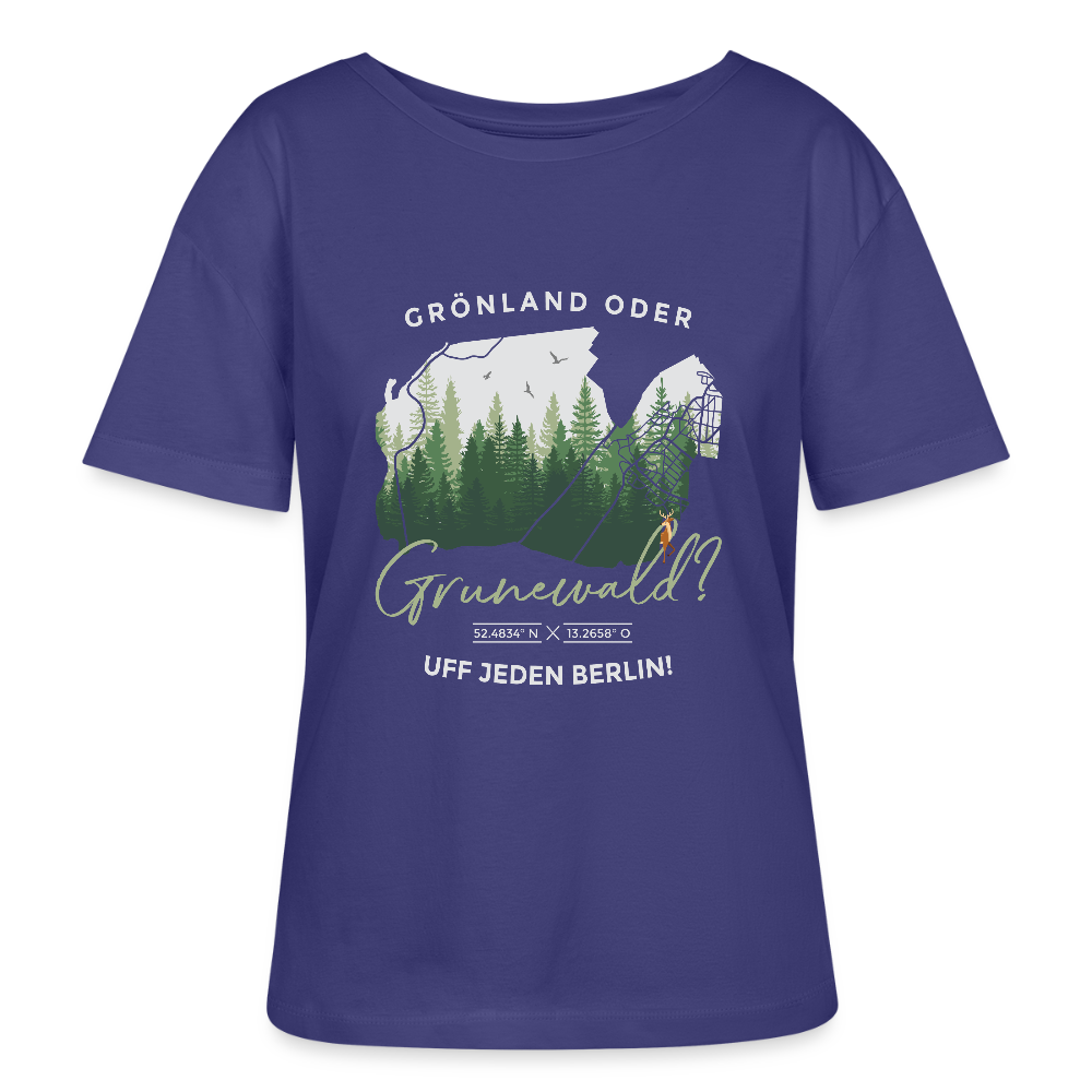 Grönland oder Grunewald - Relaxed Rundhals Frauen Bio-T-Shirt - Dämmerung