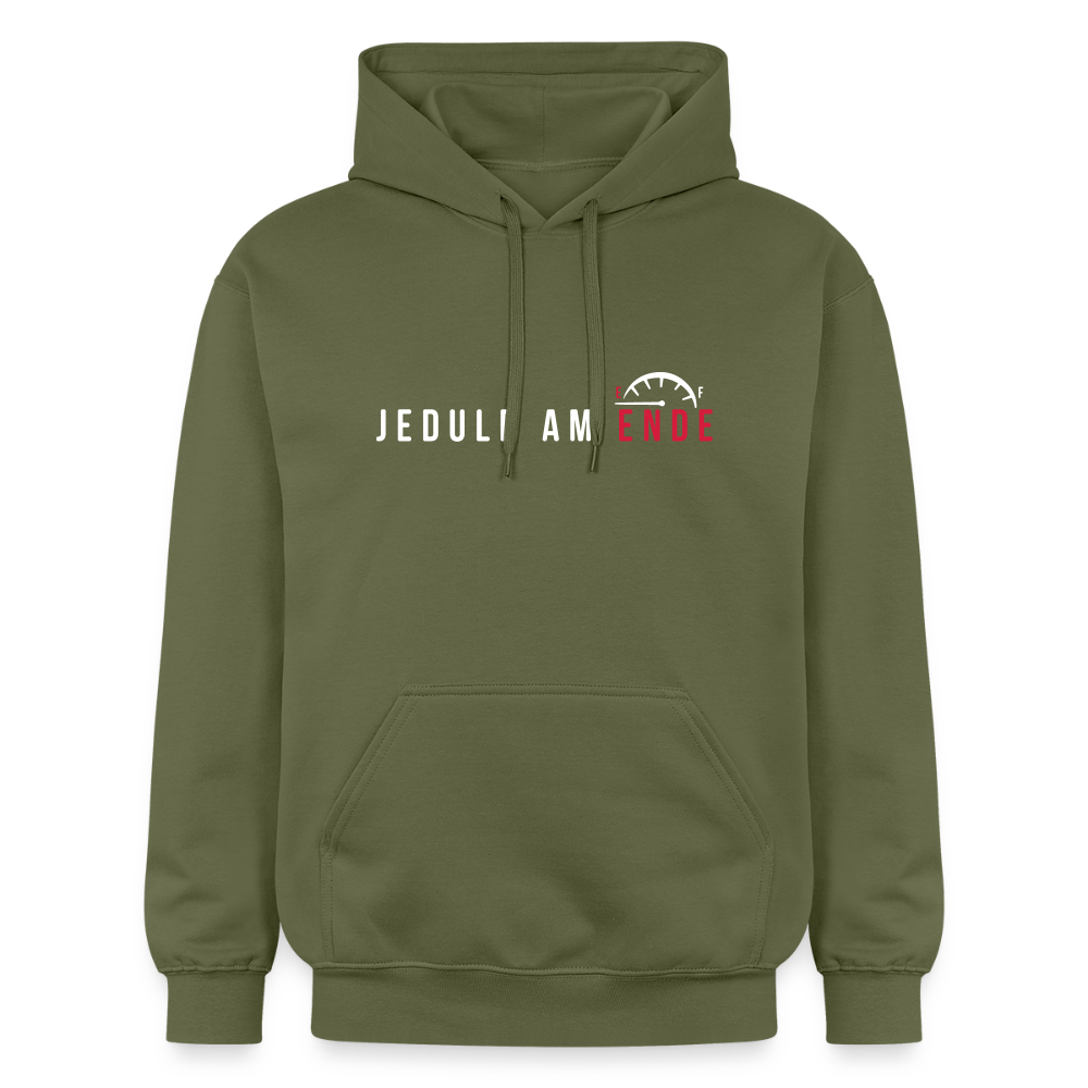 Jeduld am Ende - Hoodie - Militärgrün