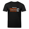 Würgt dir das Leben Chilis rein, lass dich auf 'ne scharfe Currywurst ein! - Unisex Bio T-Shirt - Schwarz