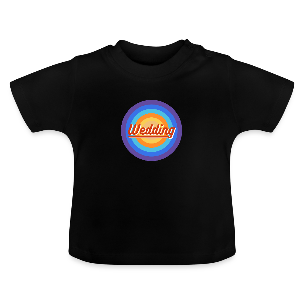 Wedding Retro - Baby T-Shirt - Schwarz
