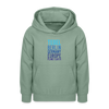 Tegel Planet Earth - Teenager Hoodie - Graugrün
