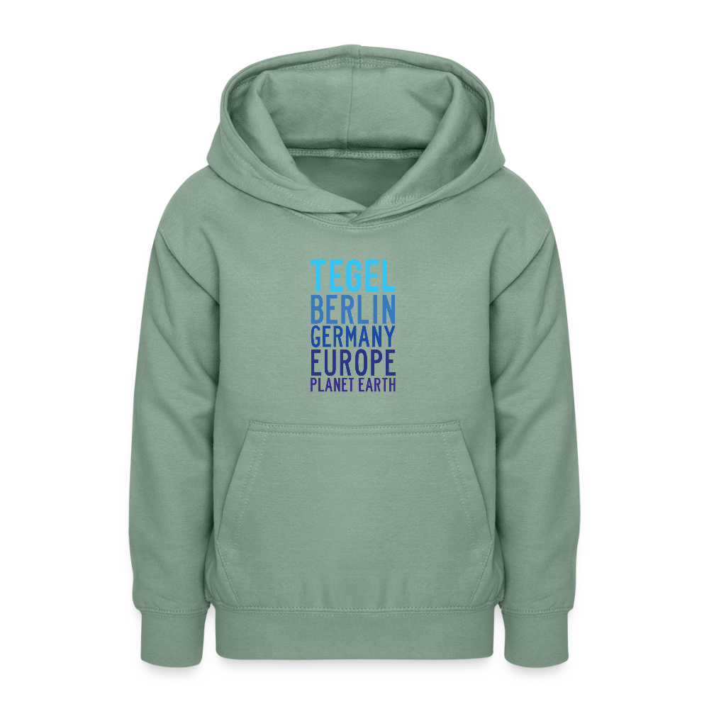 Tegel Planet Earth - Teenager Hoodie - Graugrün