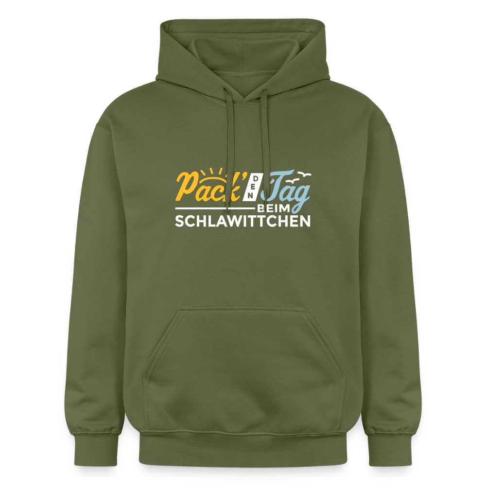 Pack' den Tag beim Schlawittchen - Hoodie - Militärgrün