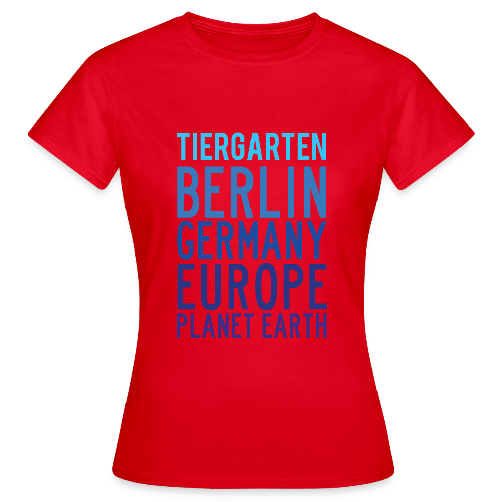 Tiergarten Planet Earth - Frauen Premium T-Shirt - Rot