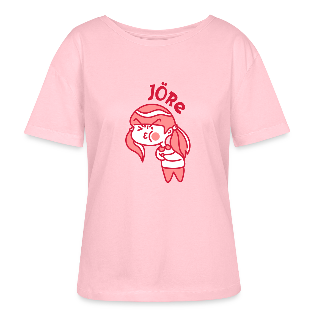 Jöre - Relaxed Rundhals Frauen Bio-T-Shirt - Hellrosa